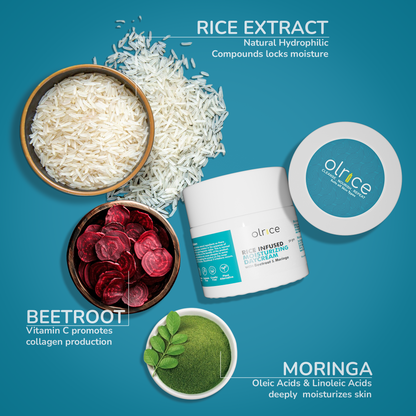 RICE INFUSED MOISTURIZING DAY CREAM-With Beetroot & Moringa