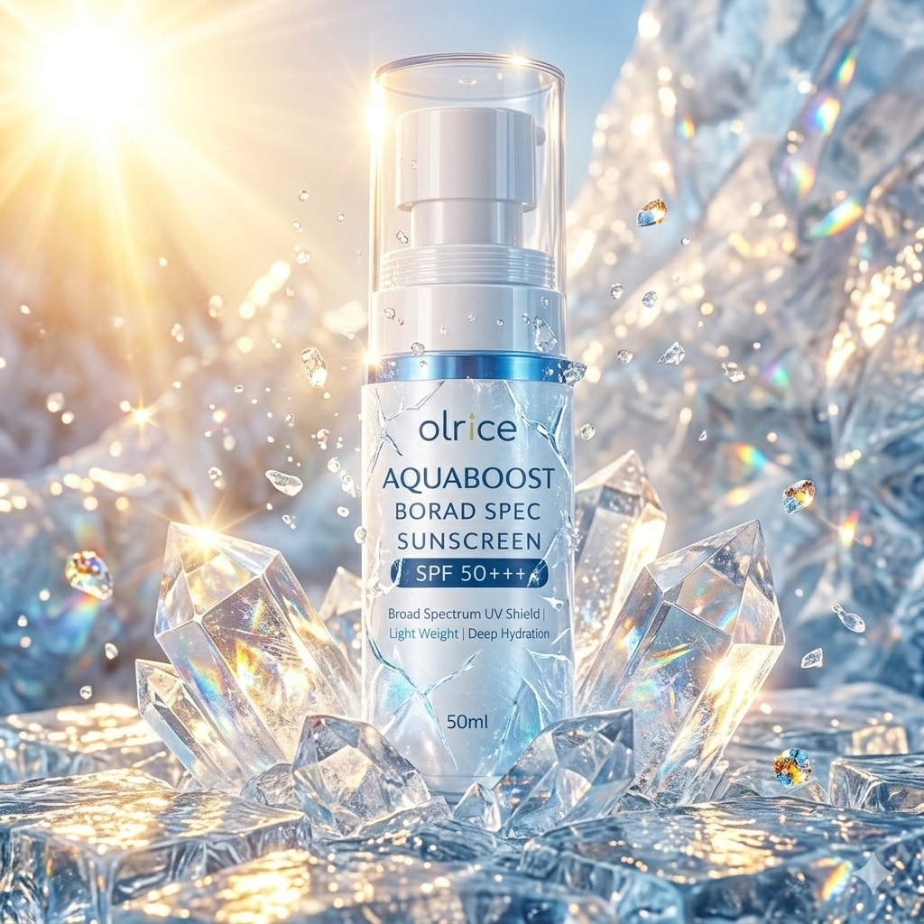 OLRICE Aqua Boost Broad Spec Sunscreen  -Broad Spectrum UV Shield | Light Weight | Deep Hydration       50ml - OLRICE SKINCARE