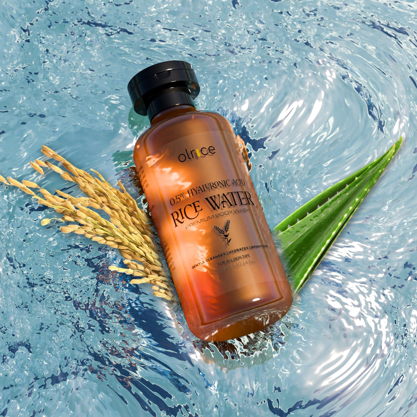 0.5% Hyaluronic Acid Rice Water Premium Body Wash