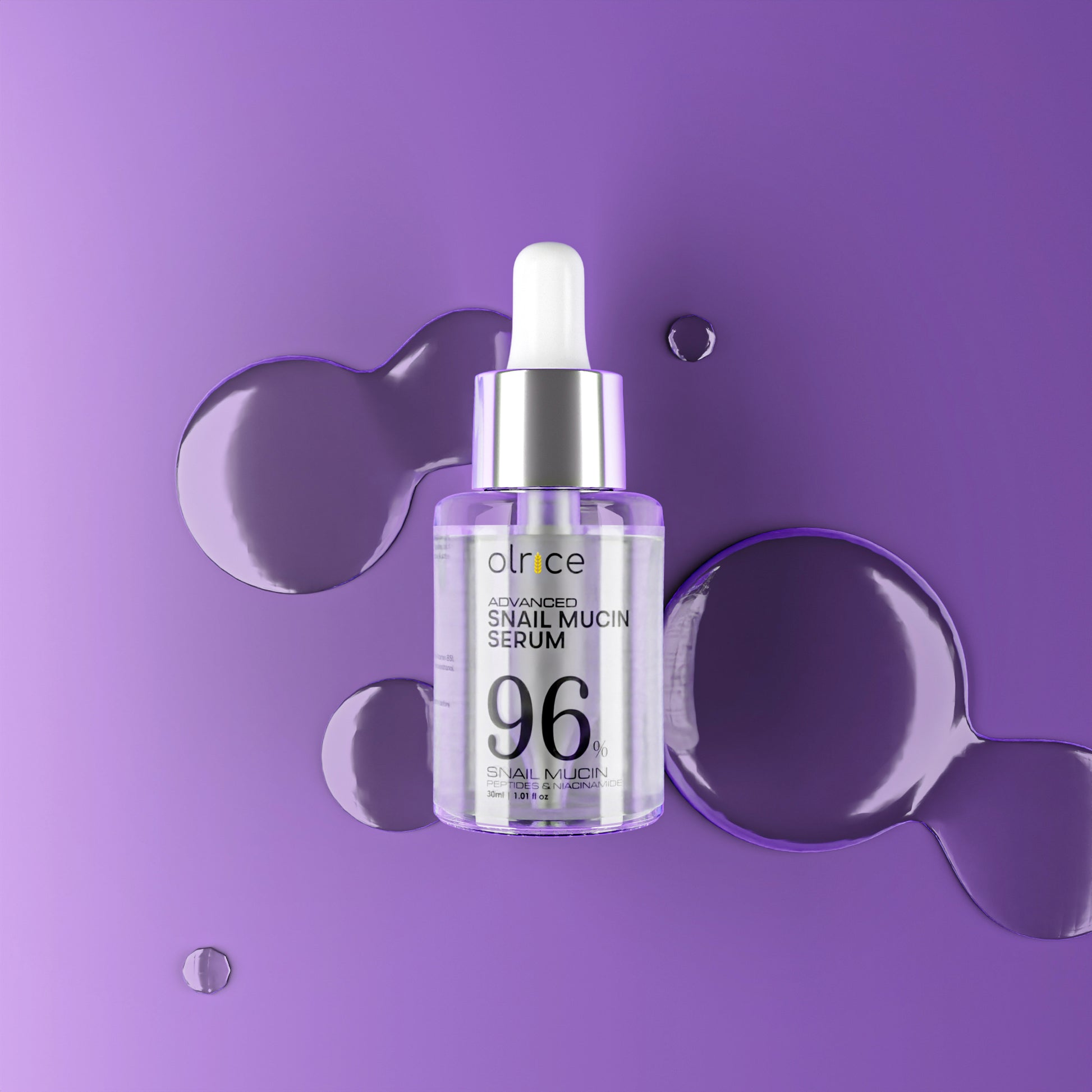 Advanced Snail Mucin Skincare Set - Cleanser with Hyaluronic Acid, 96% Niacinamide Serum, SPF 50+++ Moisturiser - Pack of 3 - OLRICE SKINCARE