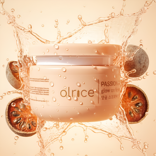 OLRICE Passion Fruit Glow on Face Scrub - with Bael & Oat milk | Exfoliates & Removes Dead Skin