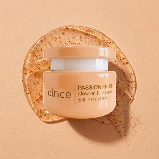 OLRICE Passion Fruit Face Scrub with Bael & Oat Milk - Exfoliates & Removes Dead Skin - OLRICE SKINCARE
