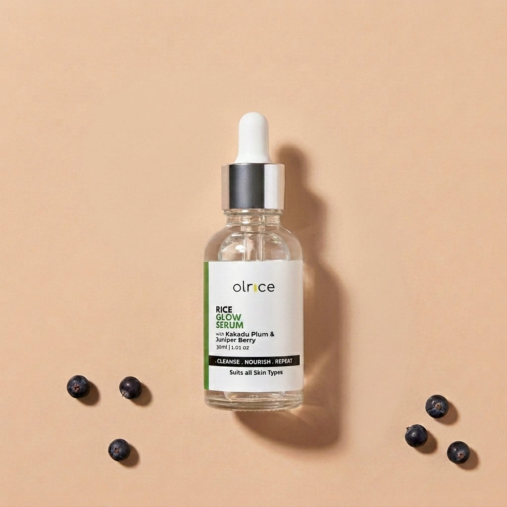 RICE GLOW SERUM with Kakadu Plum & Juniper Berry for Radiant Skin