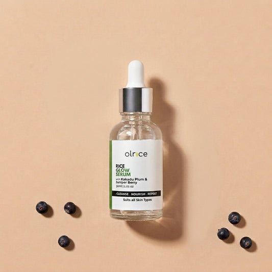 RICE GLOW SERUM with Kakadu Plum & Juniper Berry for Radiant Skin