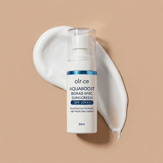 OLRICE Aqua Boost Sunscreen - Broad Spectrum UV Shield for Deep Hydration | Lightweight Formula | 50ml
