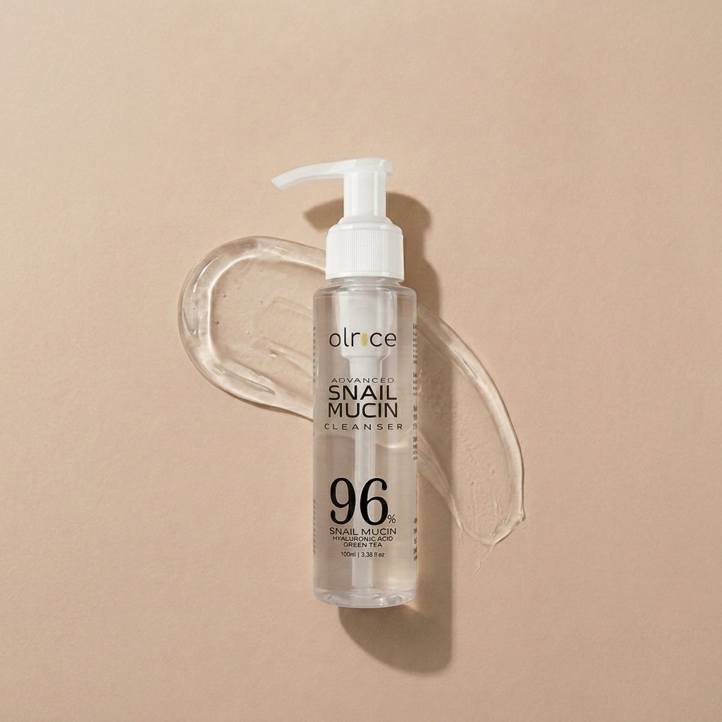 OLRICE Advanced Snail Mucin Cleanser – 96% Snail Mucin | Hydrating Gel Cleanser for All Skin Types - OLRICE SKINCARE